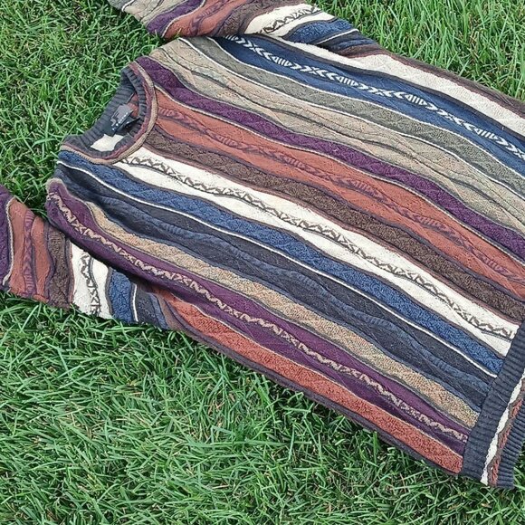 Vintage 90's J Ferrar Coogi - Style Hip-Hop Rap Crewneck Sweater - Size XL / XLT - Picture 1 of 1